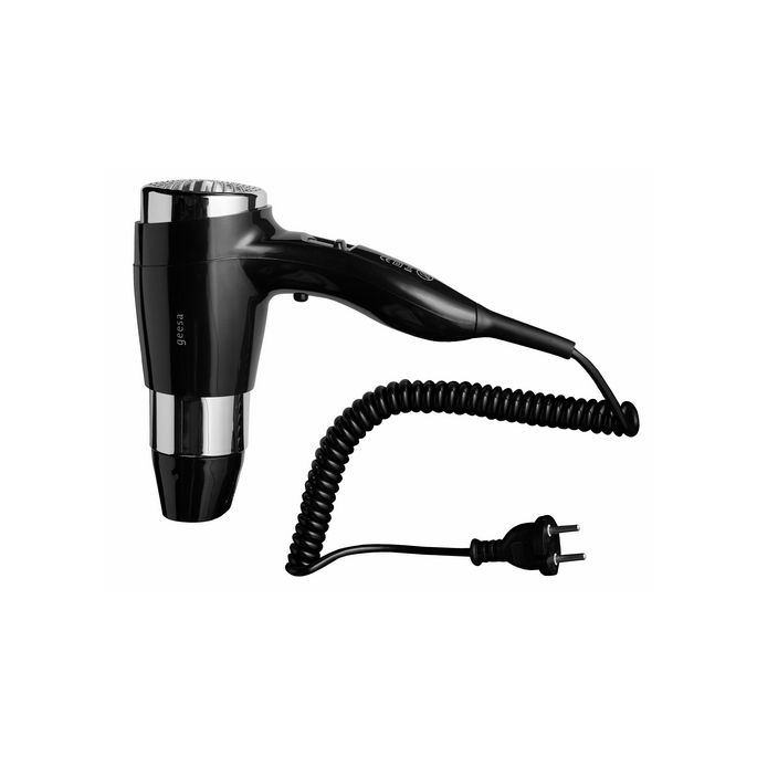 Geesa Hair Dryer 6482 hair dryer 1600W black/ chrome