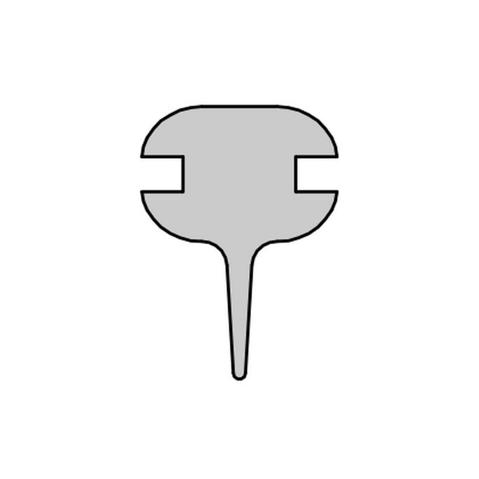 HSK E100076-2 horizontal sealing profile 160cm, gray