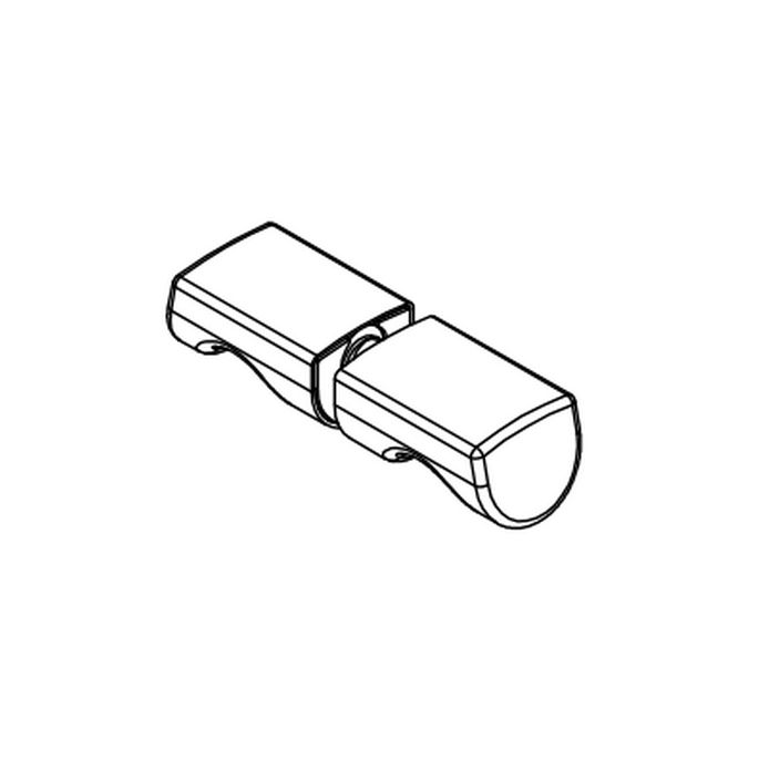 HSK E100140-51-41 Knaufgriff mit Aussparung Chrom