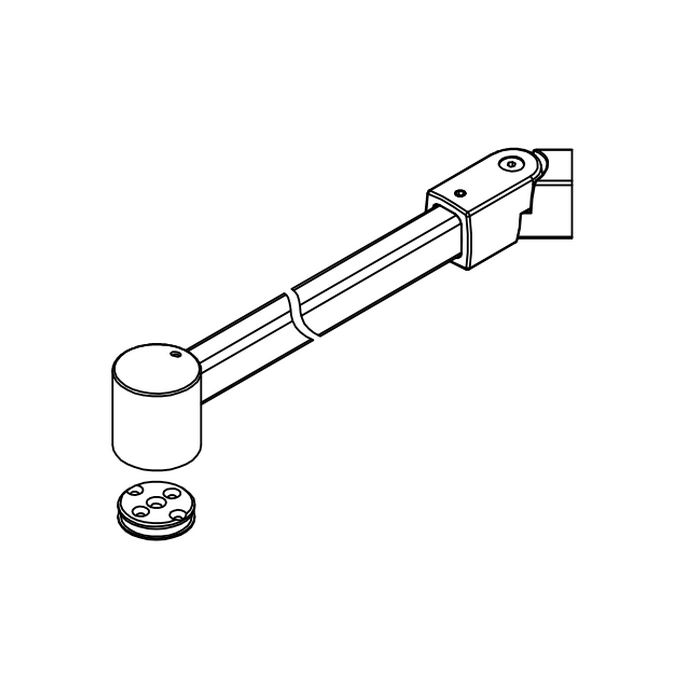 HSK E85349-01 stabilization support 150cm alu matte silver