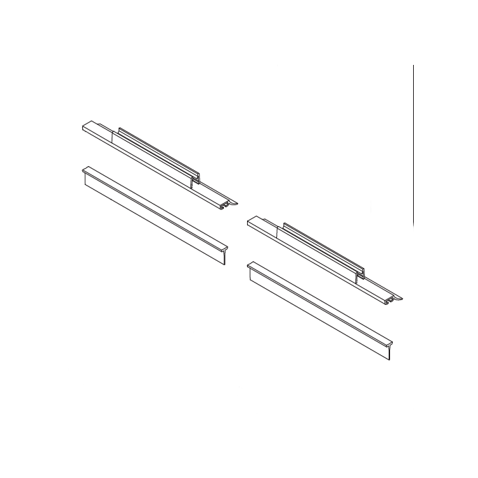 HSK Exklusiv E85058 glasdorpellijst voor draaivouwdeur links, 6mm *niet meer leverbaar*