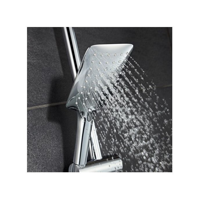 HSK Shower & Co! 1180069 designer hand shower AquaSwitch Softcube with shower hose chrome