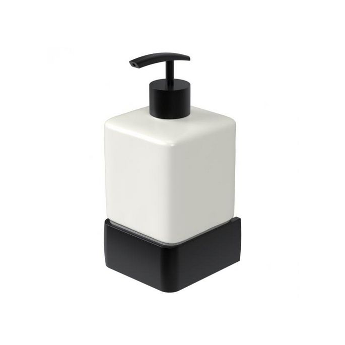 Haceka Aline 1208644 zeepdispenser wit keramiek/ mat zwart