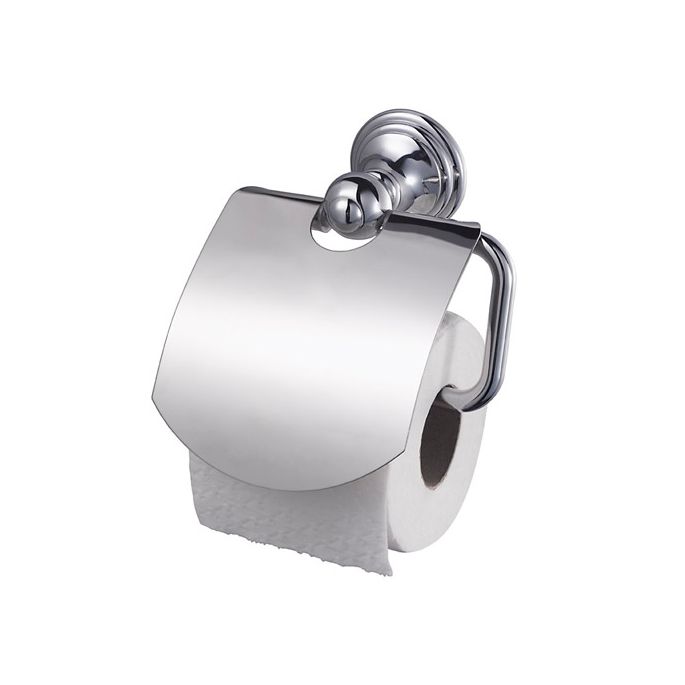 Haceka Allure 1126180 toilet roll holder with flap chrome