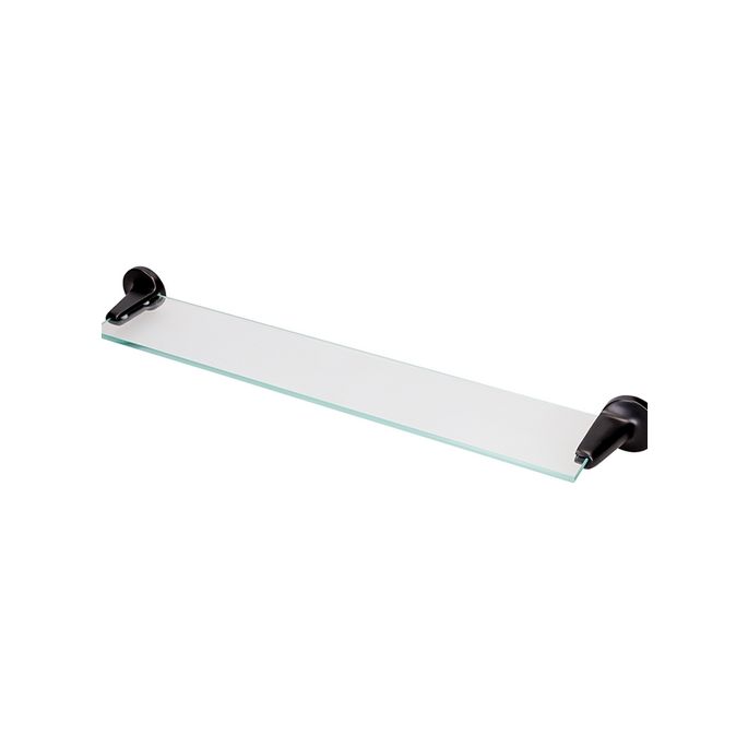 Haceka Aspen 1209520 shelf 600mm satinized glass/ matte black
