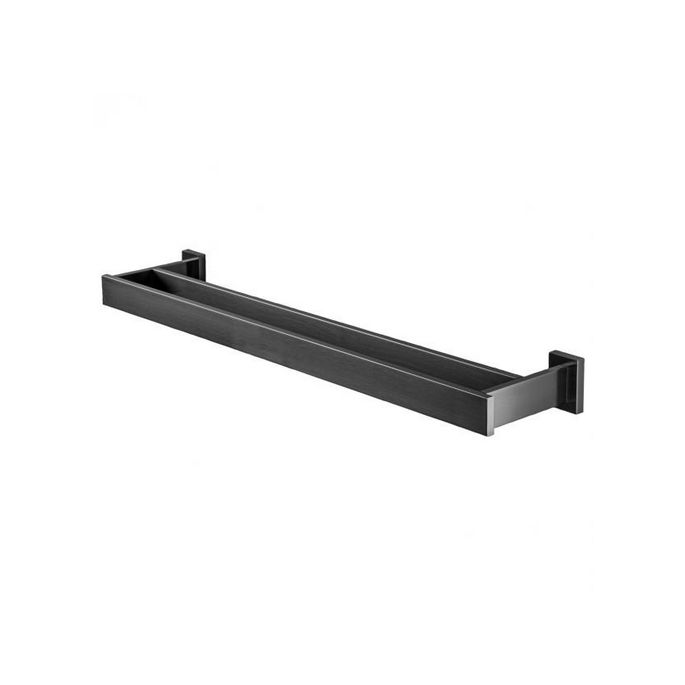 Haceka Edge 1208810 dubbele handdoekhouder 60cm grafiet