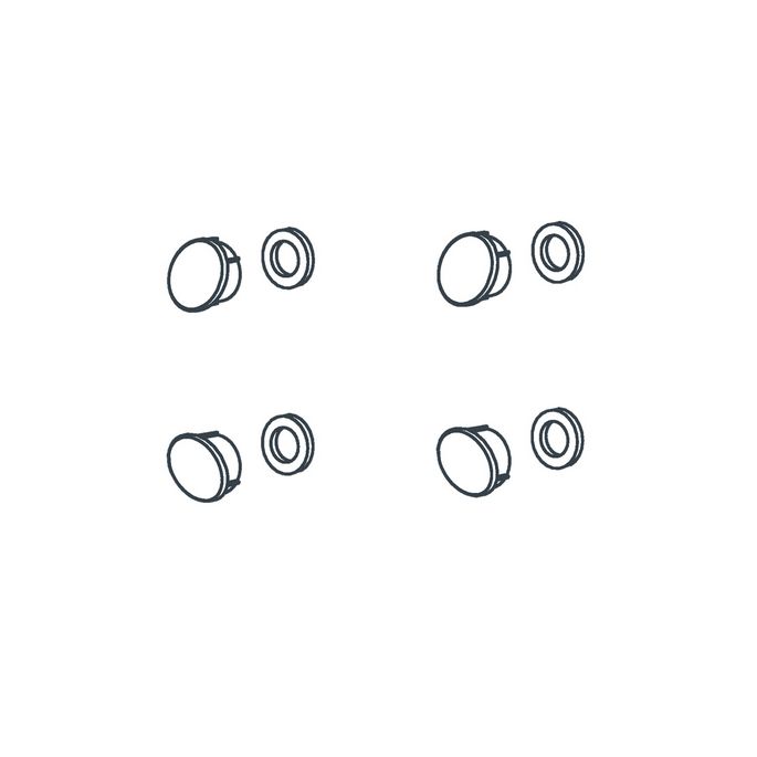 Handicare (Linido) LI2801000011 schroefkapset t.b.v. douchezitting LI2201.200 antraciet