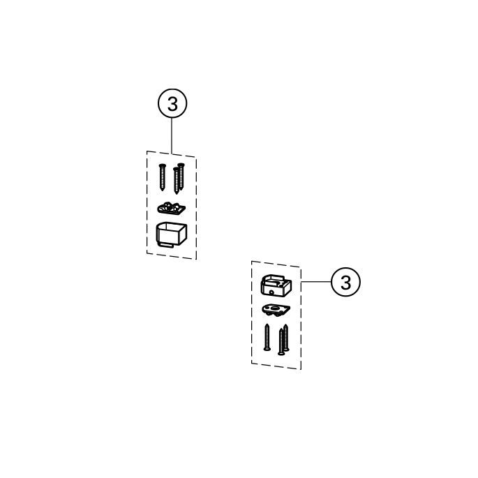 Huppe Ausführung Pure, 025161 Lagersatz