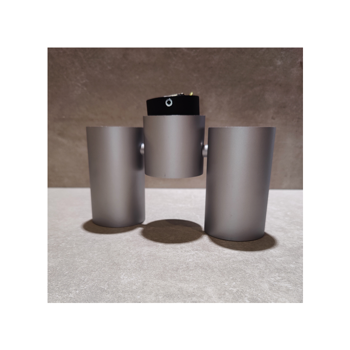 Ilu Design dubbele opbouwspot aluminium (OUTLET)
