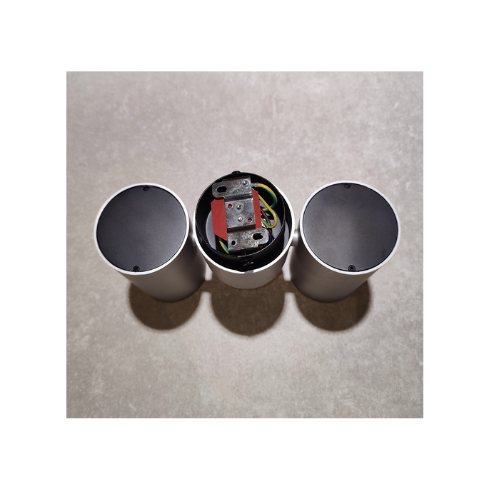 Ilu Design dubbele opbouwspot aluminium (OUTLET)