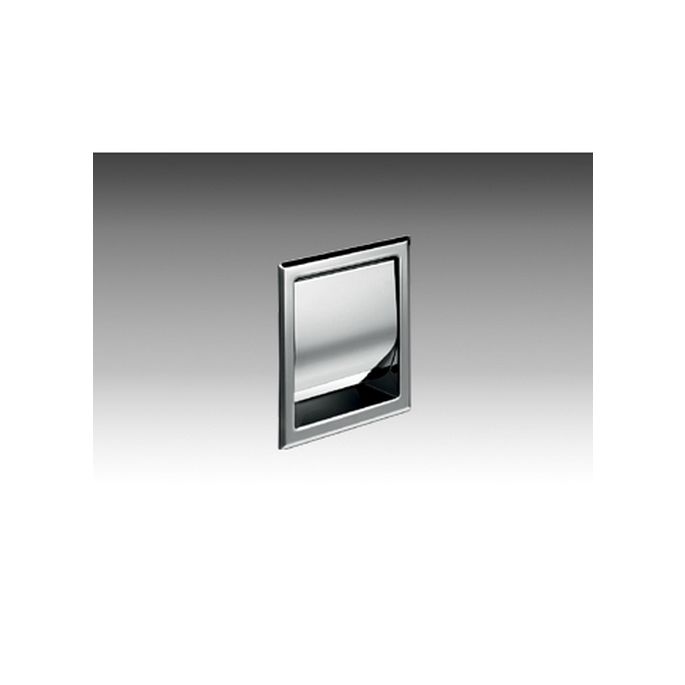 Inda Hotellerie A8028DAL toilet roll holder with lid recessed stainless steel