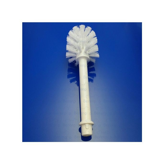 Inda RV0140001 Bürstenkopf weiß mit halbem Griff für Toilettenbürste