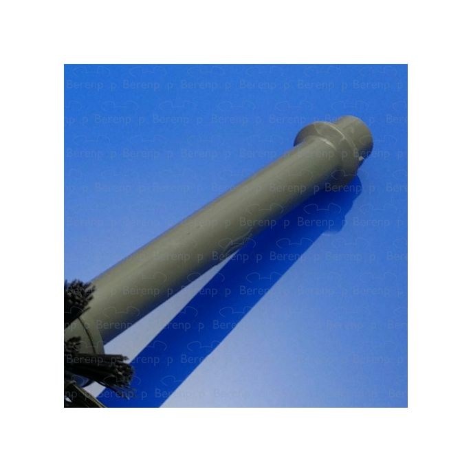 Inda RV014B Toilettenbürstenkopf anthrazit mit halbem Griff für Toilettenbürste