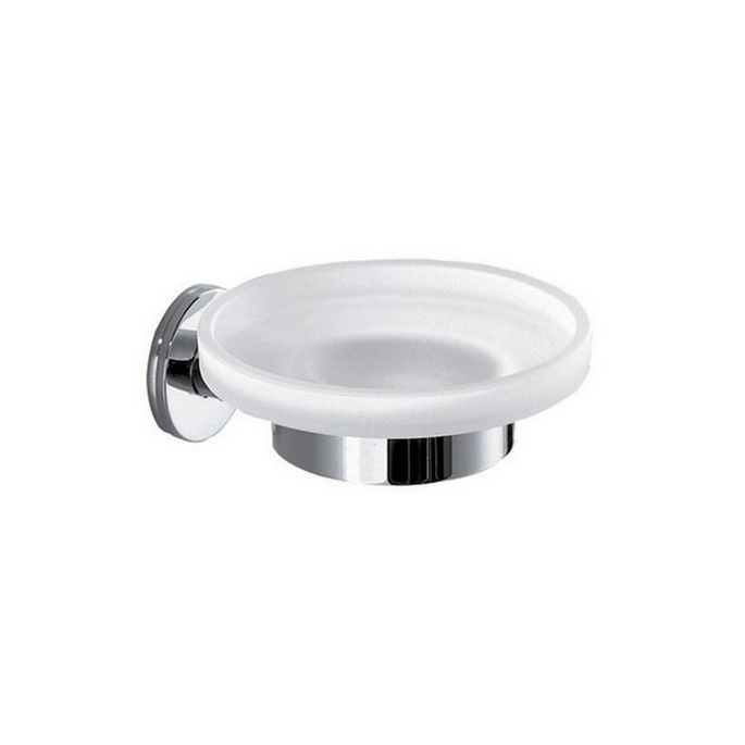Inda Touch A46110CR21 Seifenhalter satiniertes Glas/ Chrom