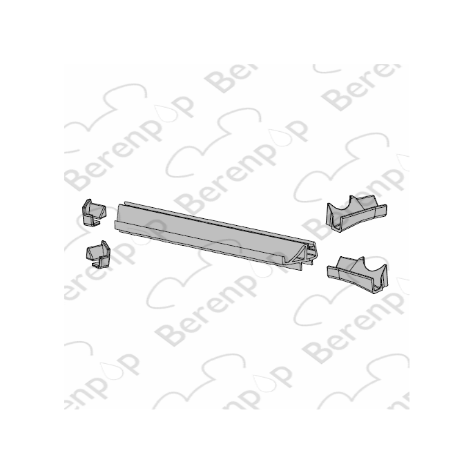 Inda Trendy 4400 RBGO18397000 Entwässerungsprofil mit Ecken, Satz 3 *nicht mehr lieferbar*