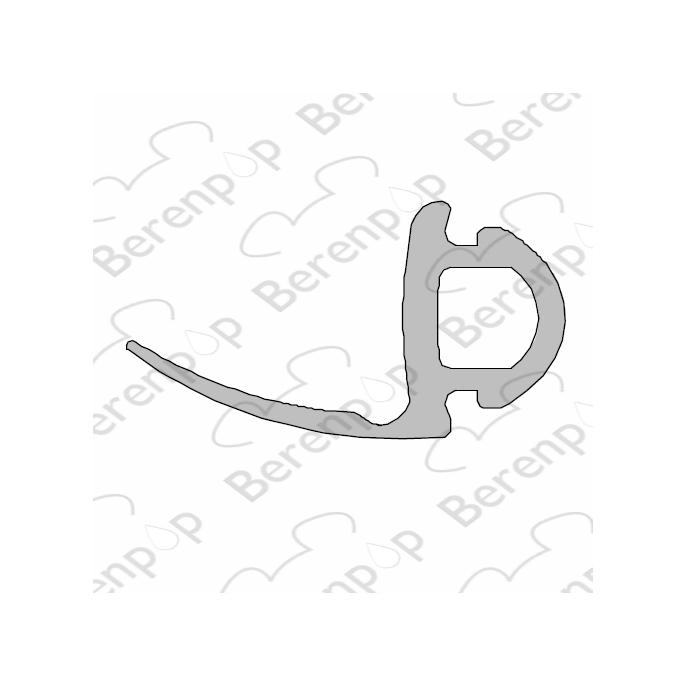 Inda Trendy 4400 RBGV13203300 scharnierdichting voor draaideur, 195 cm