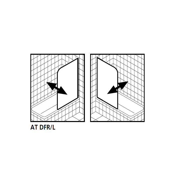 Kermi 2534104 spatwaterdichting 1 x 98,5cm - 6mm
