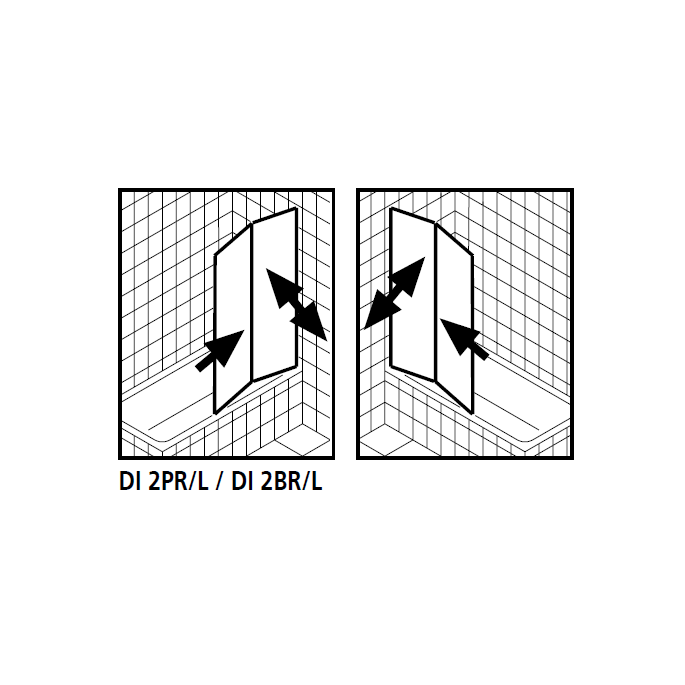Kermi 2534118 Satz Spritzschutzelemente 2 x 98,5cm - 6mm