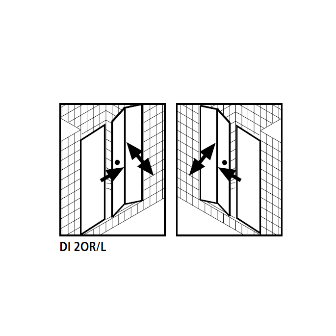 Kermi 2534118 Satz Spritzschutzelemente 2 x 98,5cm - 6mm