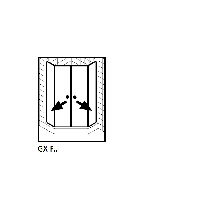 Kermi 2534062 set of splash guards 2 x 55cm - 8mm