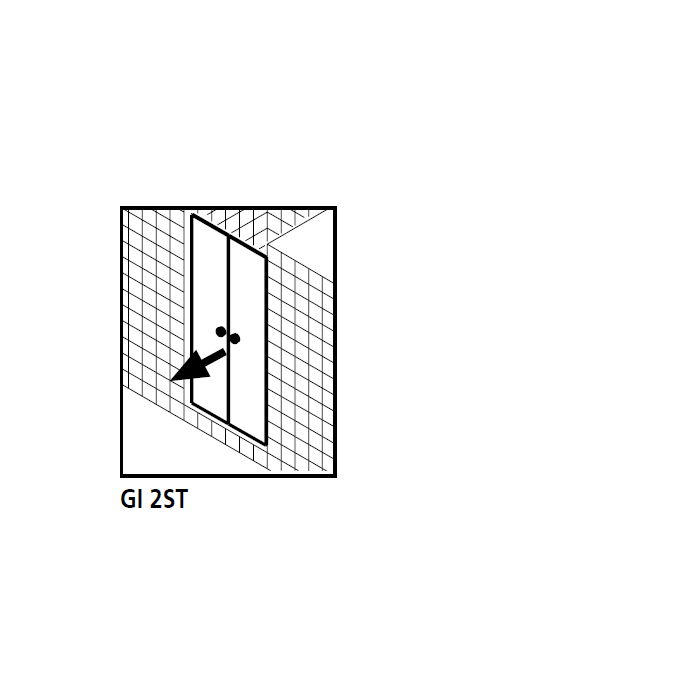 Kermi 2534062 set of splash guards 2 x 55cm - 8mm