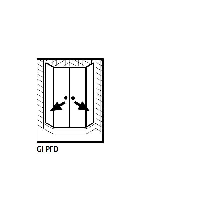 Kermi 2534062 set of splash guards 2 x 55cm - 8mm