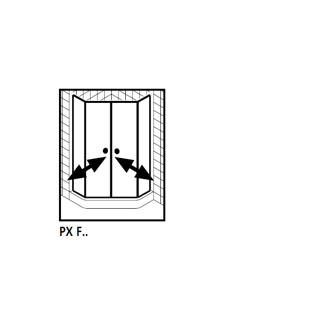 Kermi 2534062 set of splash guards 2 x 55cm - 8mm