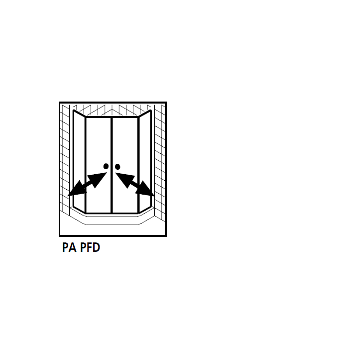 Kermi 2534062 set of splash guards 2 x 55cm - 8mm
