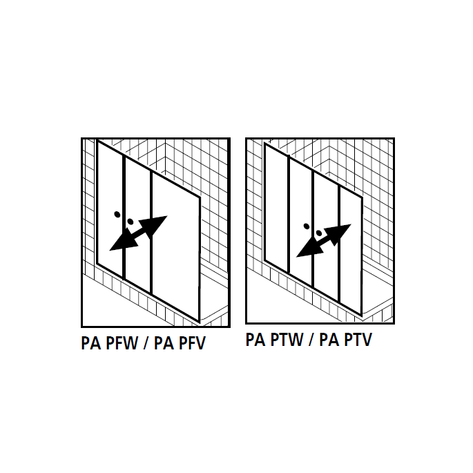 Kermi 2534062 set of splash guards 2 x 55cm - 8mm