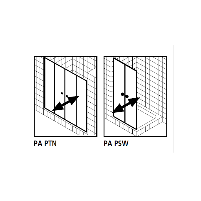 Kermi 2534062 set of splash guards 2 x 55cm - 8mm