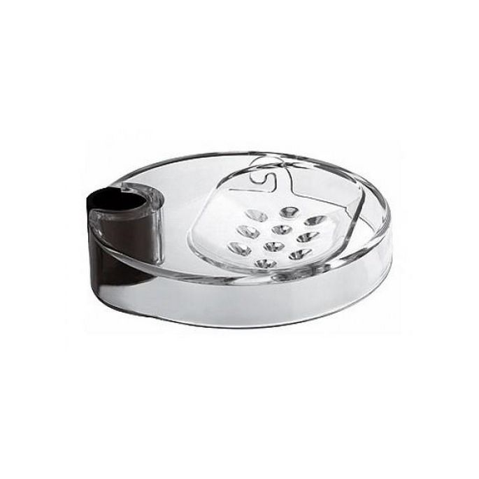 Kludi Logo 6110121-00 zeepschaal voor glijstang transparant