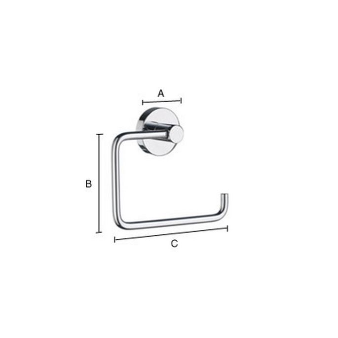 Smedbo Startseite HS341 Toilettenpapierhalter chrom matt
