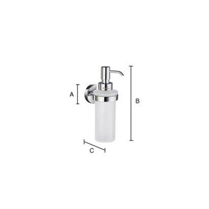 Smedbo Seifenspender Startseite HS369 Chrom matt