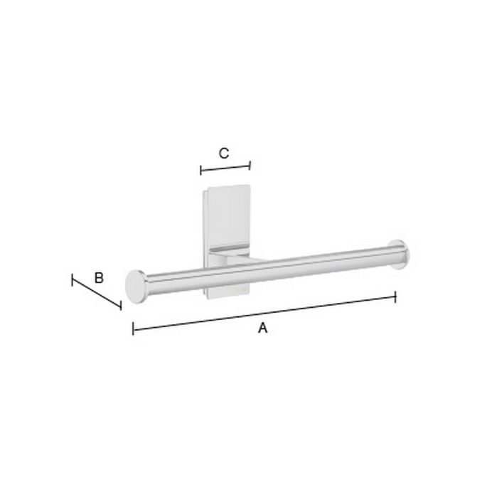 Smedbo Pool ZK320 reserverolhouder chroom