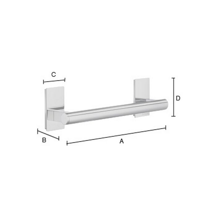 Smedbo Pool ZK325 badgreep 25cm chroom