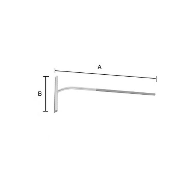 Smedbo Sideline DK2165 shower wiper extra long handle with adhesive holder chrome-plated stainless steel