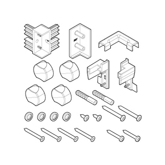 Novellini R01BJAH1-A Montagesatz weiß 030