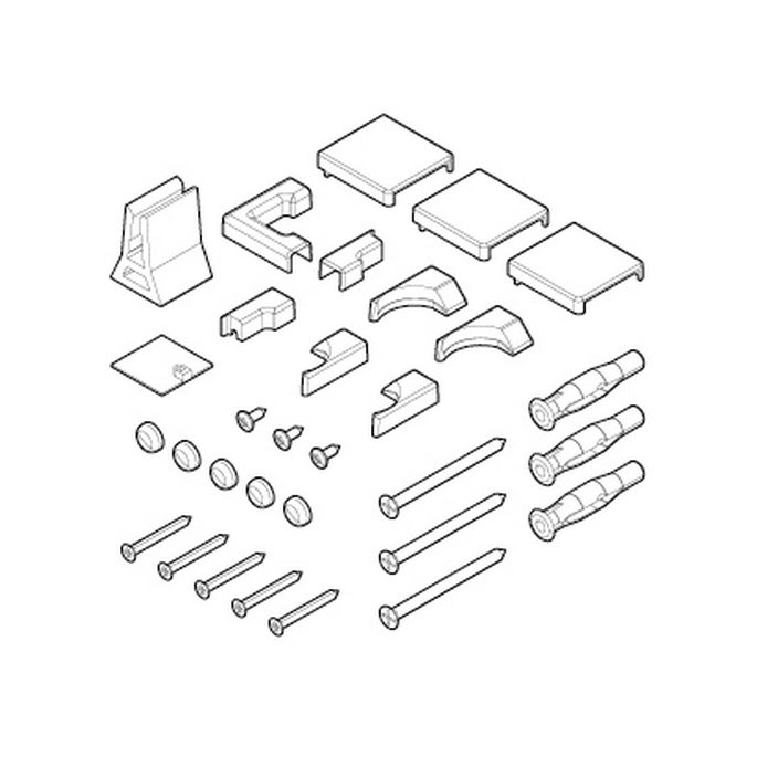 Novellini R01BN2P1-H Montagesatz schwarz