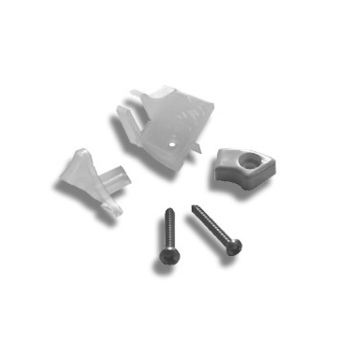 Novellini R01GIC-40 kapje met scharnierbus voor linker deur mat chroom