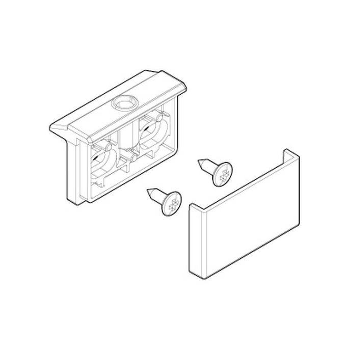 Novellini R02BJGB1-A hinge parts set white 030