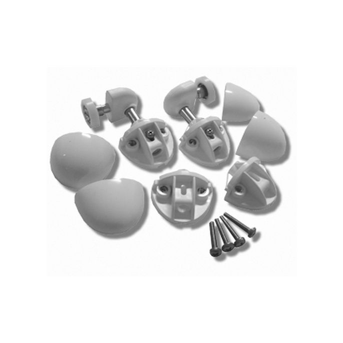 Novellini R03KIR1-D Radsatz weiß 030/ chrom