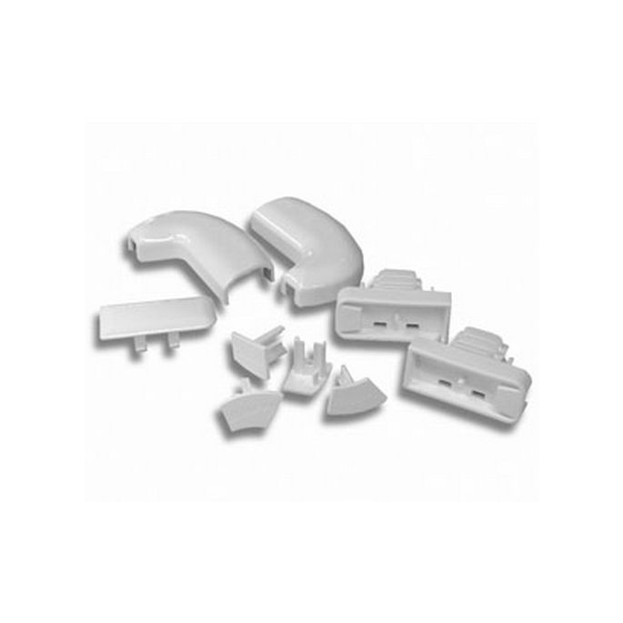 Novellini R03YOAPRF-26 set of locking pieces and cover plates white Ral 9010