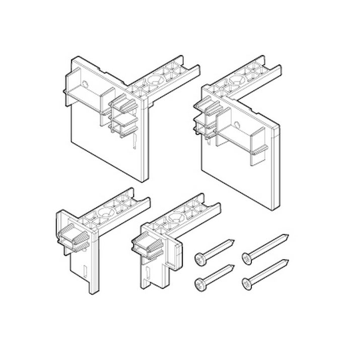 Novellini R04PBJ3P1-K set eindkapjes chroom