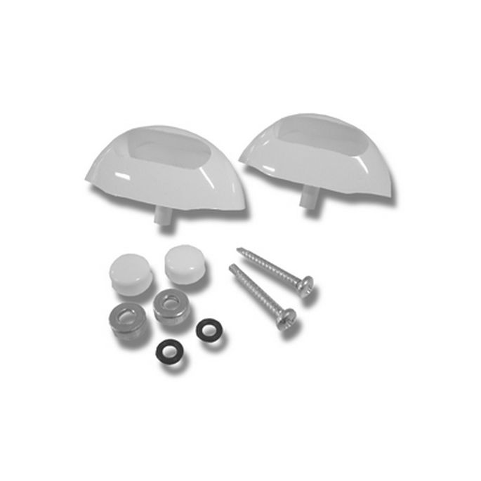 Novellini R08STOS-26 set eindkapjes wit Ral 9010