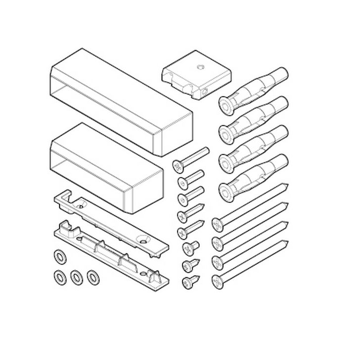 Novellini R801KUFRSOF-U montageset frame mat wit