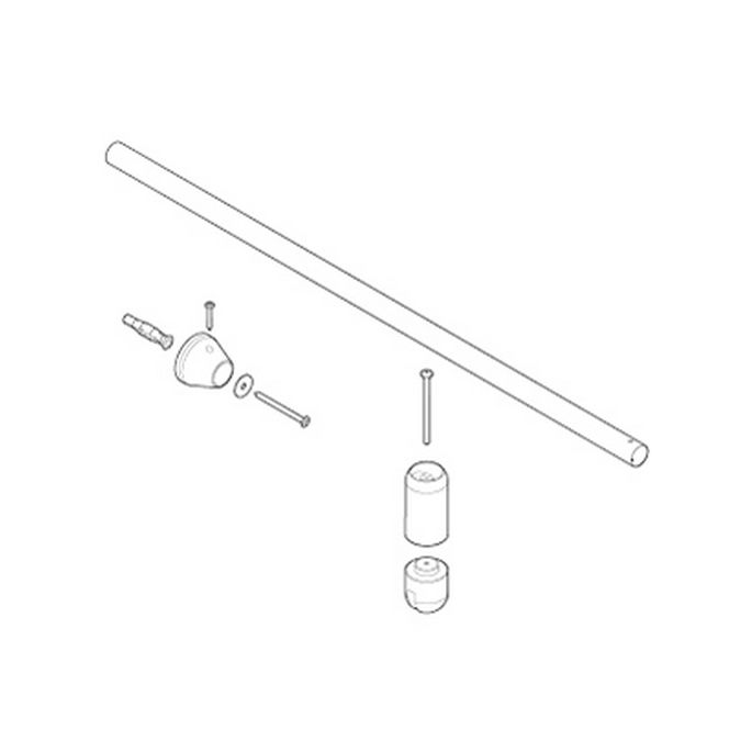 Novellini R80JOK10-K Wandhalterung 100cm chrom