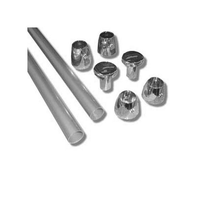 Novellini R80PAGO1-D brackets shower seat white/ chrome