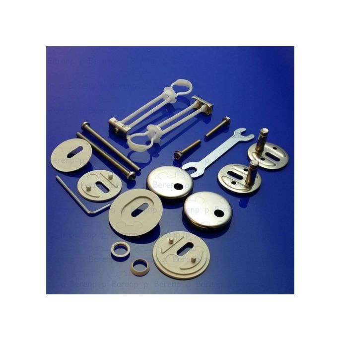 Pressalit D02999 345-Calmo-Delight-T Soft-T Soft D set of adjustable hinges chrome