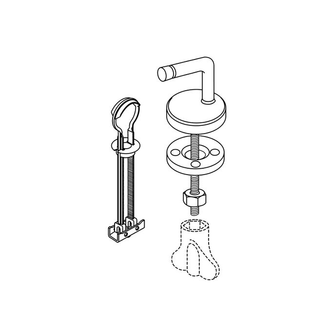 Pressalit Objecta D Pro DH4999 combi scharnier, universeel, top montage / standaard montage chroom (set van 2)