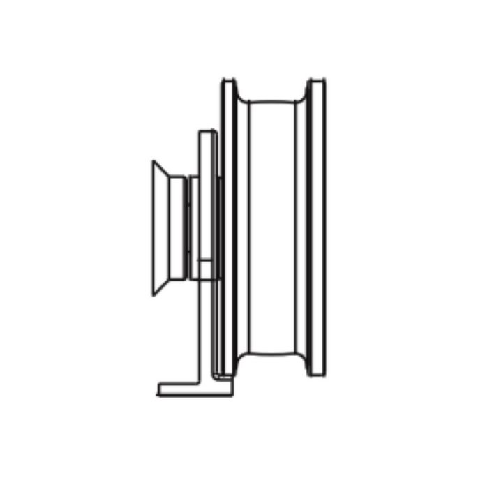 Provex S-Lite 0336BG05F roller compleet chroom (1 st)